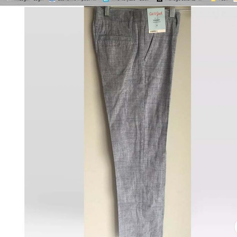 NWT Boys 18M Chambray Chino Pants Cat&Jack - Picture 8 of 9
